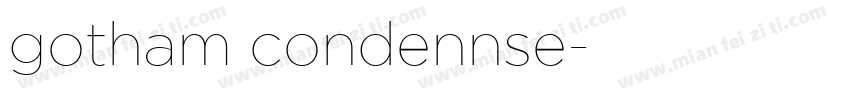 gotham condennse字体转换